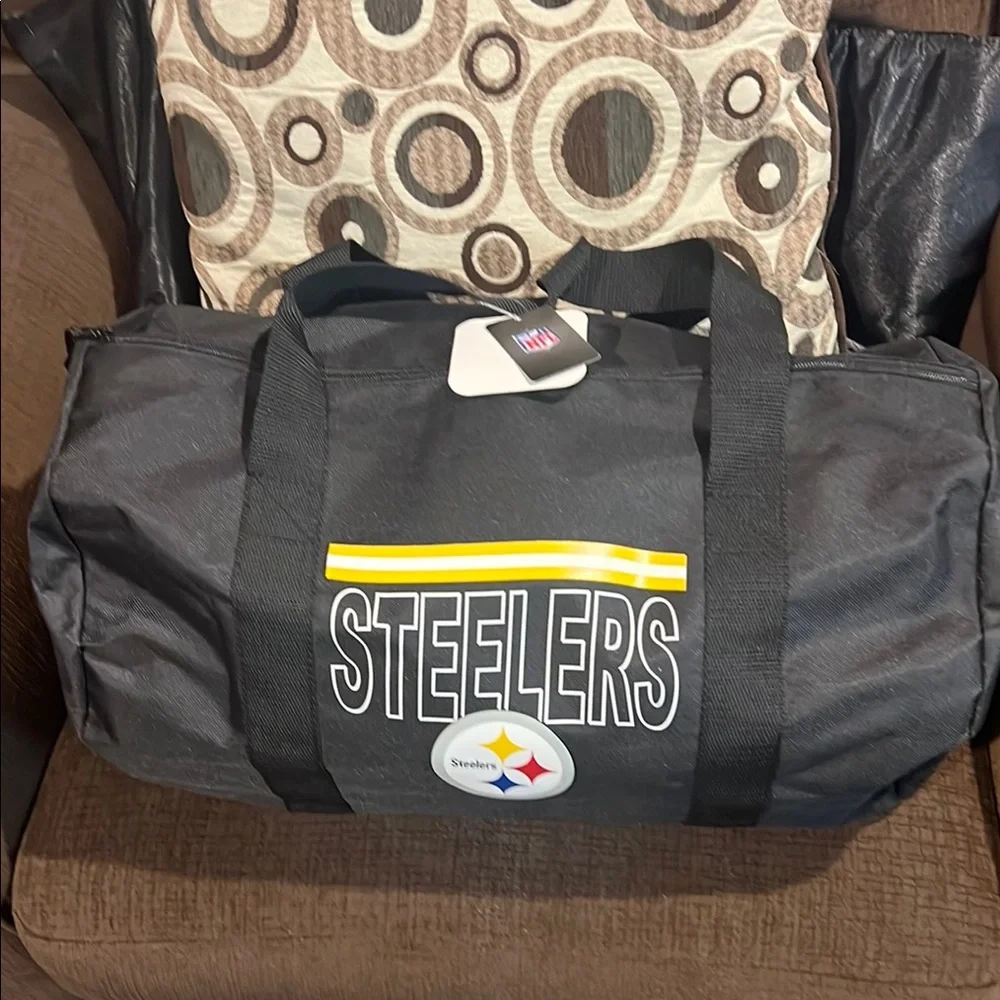 Pittsburgh Steelers Black Duffel Bag